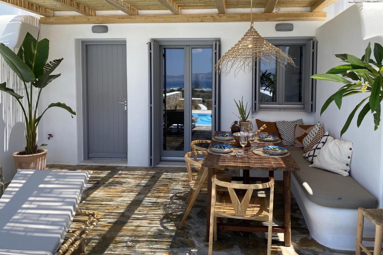 Villa Ypsilon Naxos - Luxury Holiday House With Amazing Sea View & Private Pool Agia Anna  Exterior foto